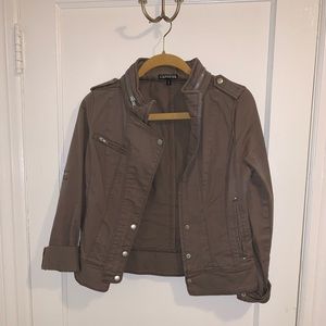 EXPRESS taupe utility jacket